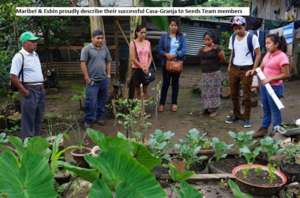 Maribel & Esbin w/ Seeds Team and USAC Students