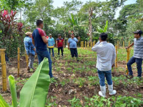 Vicente sharing his learned skills with others