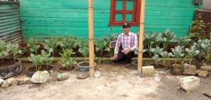 Antonio at his project site