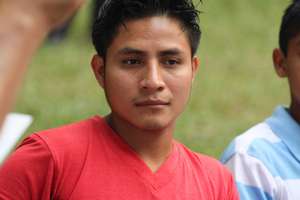 Rafael produces garden seedlings for the program