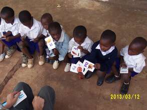 children learning how to read at PPDR