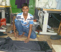 Imran works in a local tailor shop.