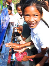 Children accessing clean water