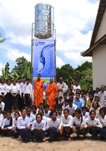AquaTower blessing given by Monks and community