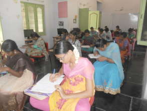 Students Attending their Exams