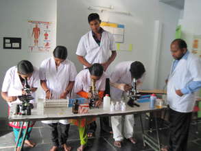 Trainees in Medical & Lab Technology class room