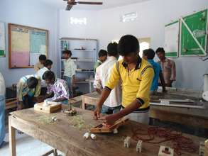 Trainees in Electrical class room