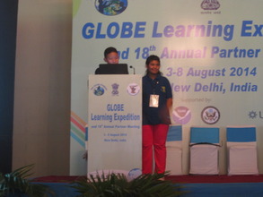 Kalsang and Sanju during their presentation.