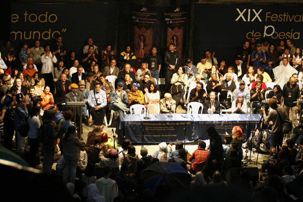 Poetry: peace-builder for 15000 Medellin citizens