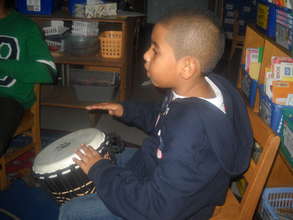 African Drumming Student