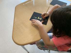 Arts&Crafts with Rainbow Scratch offs