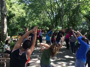Morning Stretch at our Live Long Conference
