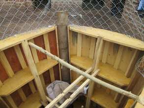Inside view of the tank wood form