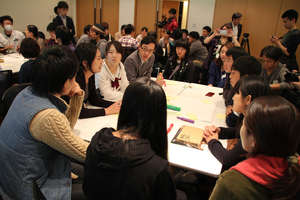 Brainstorming with everyone to make Fukushima cool