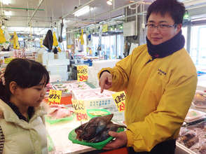 Interview at the fish market