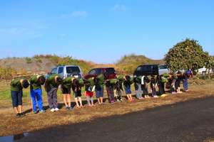 Bow to the Mt.Inawashiro at the tournament