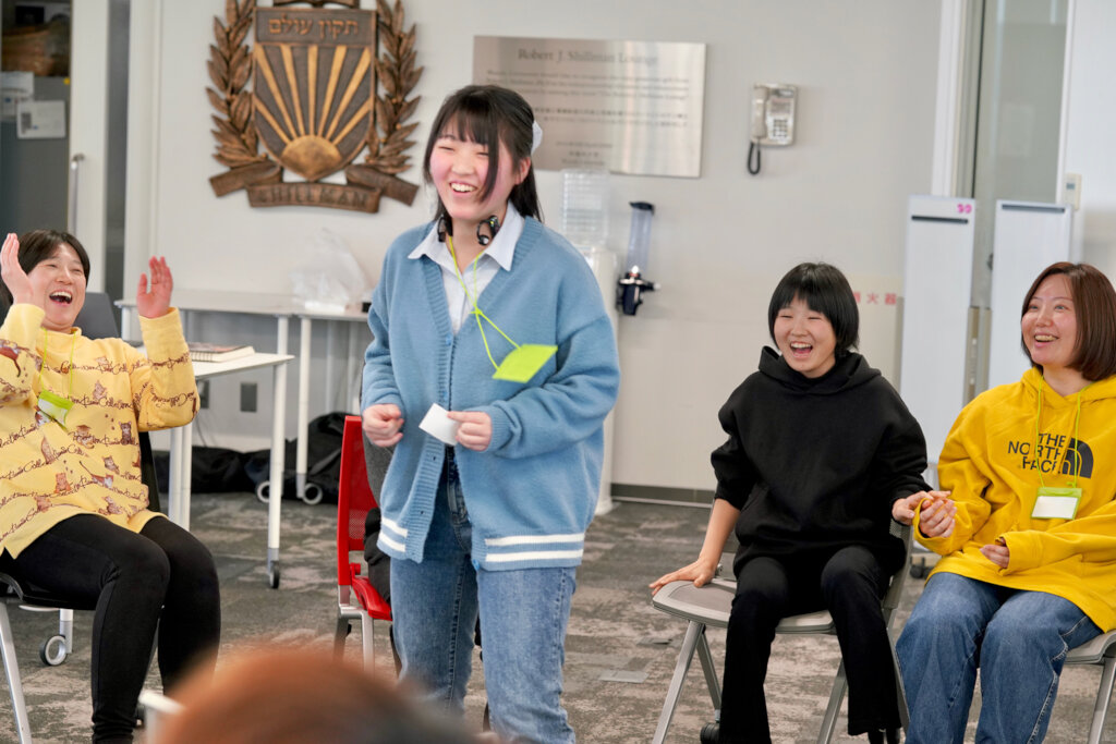 Bursting out laughing at the sub-leader session