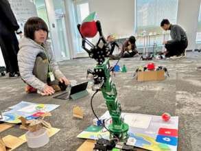 Let it throw the fruit into the forest of bears