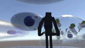 A giant in a microscopic virtual world