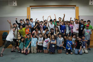 A group photo before departure