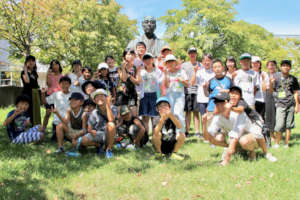 Group photo at SFC, Keio University