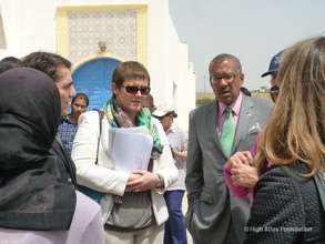 Lynn Sheppard with the Ambassador