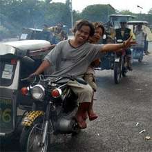 Tricycle Taxi Drivers in Manila