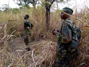 Anti poaching scouts on patrol