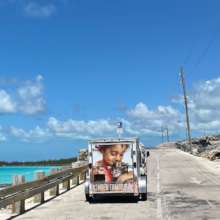 Baark truck on location in Eleuthera