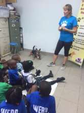 Kids talk at The Bahamas Humane Society