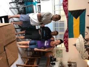 With the Principle of High Rock Primary School