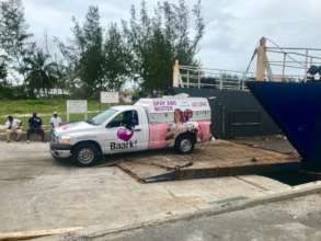The BAARK Truck Arriving in Driggs Hill, Andros