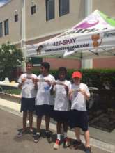 Student volunteers donated their time and $20 each