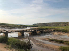 Bridge to Ha Makebe - after the storm