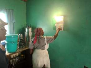 Interior of a second house at the Ha Makebe pilot
