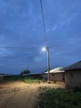 Village at dusk