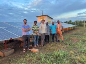 Matt and MIONWA team at the first village site