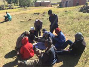 STG team at Makebe Village for site planning