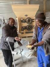 Freshly ground maize from the mill!