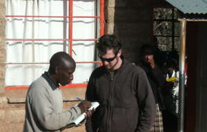 STG President Matt Orosz conducts clinic surveys