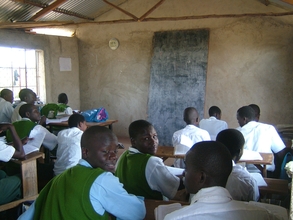 classroom, new chalkboards and desks needed