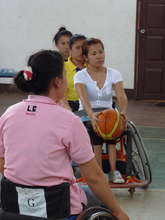 Women Wheelchair Basketball players