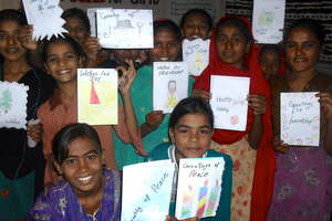 Making Cards for the Philippines in Pakistan