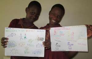 Uganda LitClub girls created their perfect world.