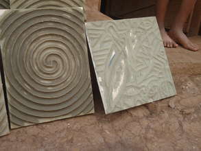 Example of Imigongo Art in Rwanda