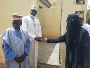 Handover of the key to the VIP Latrines