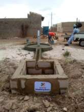 One of the many handpumps installed