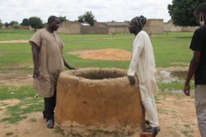 An open tube well as water source