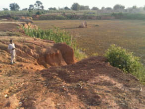 One of the sites for sand dam