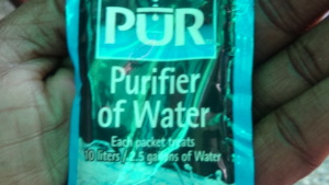 The water purifier distributed